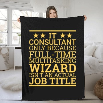 Discover ITConsultant Wizard ITConsulting Baseball Tees Fleece Blankets