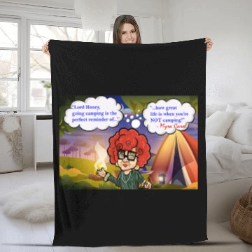 Discover Sassy Granny Myra Carol Camping Fleece Blankets