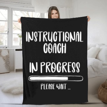 Discover Instructional Coachs Crew Matching Back to School Group Baseball Tees Fleece Blankets
