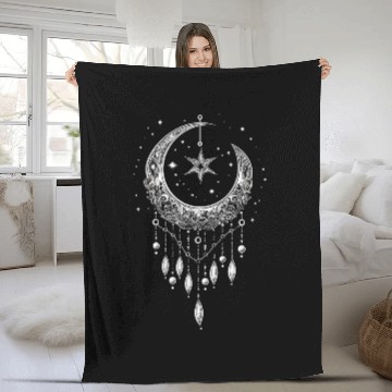 Discover Native American Dreamcatcher Indian Design 10 Fleece Blankets