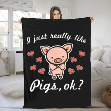 Discover Pig Pigletss Hog Farmer Breeder I Like Piggys Ok Baseball Tees Fleece Blankets