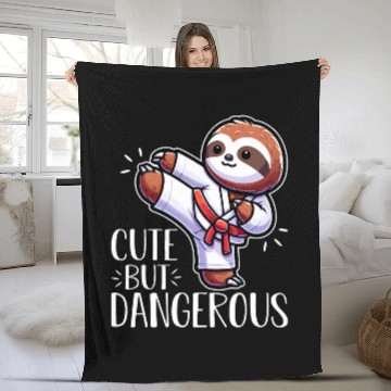 Discover Sloth Cute But Dangerous 1 Fleece Blankets