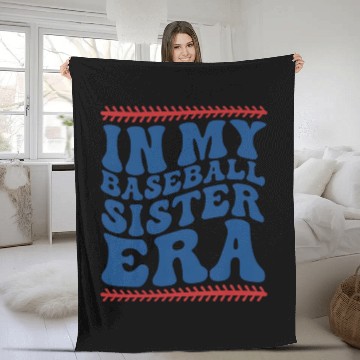 Discover In My Baseball Sister Era Retro Zip Fleece Blankets
