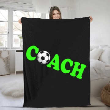 Discover Soccer Coach Baseball Tees Fleece Blankets