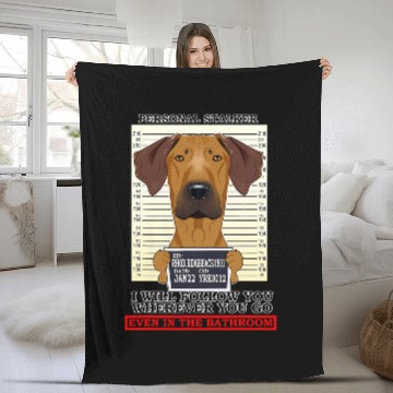 Discover Personal Stalker Rhodesian Ridgeback Baseball Tees Fleece Blankets