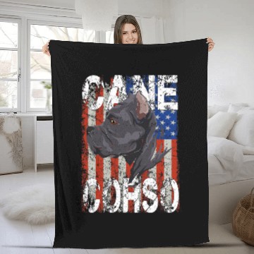 Discover USA Cane Corso Amerika Fleece Blankets