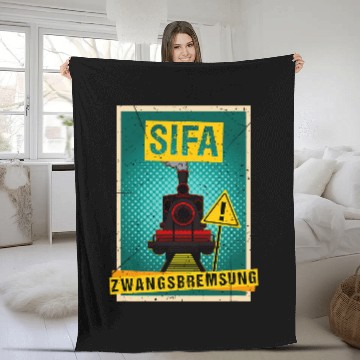 Discover Model building railway train driver hobby work SIFA Zip Fleece Blankets