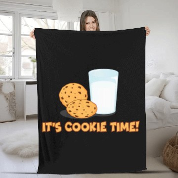 Discover Its Cookie Time Cookies and Milk Fleece Blankets