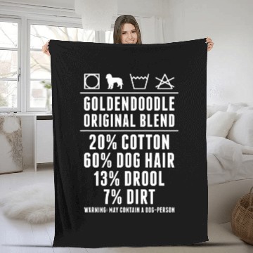 Discover Original Blend Goldendoodle Dog Fleece Blankets