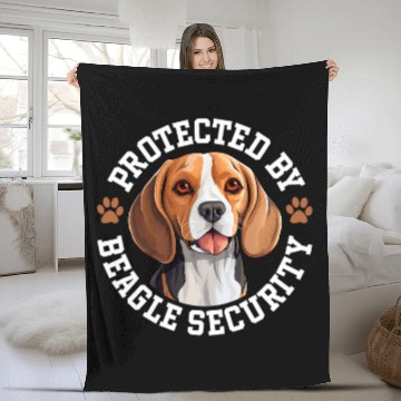 Discover Protected by Beagle Security Fleece Blankets