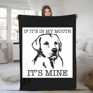Discover Labrador Lab Dog funny dog lover gift 3 Fleece Blankets