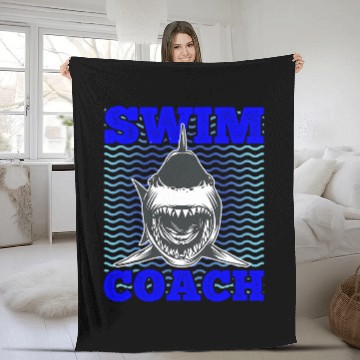 Discover Swim Coachs Swimming 1 Fleece Blankets