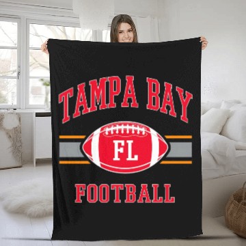 Discover Tampa Bay Buccaneers Football Graphic Fleece Blankets