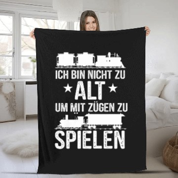 Discover Model railway train guide track H0 Z N model making Zip Fleece Blankets