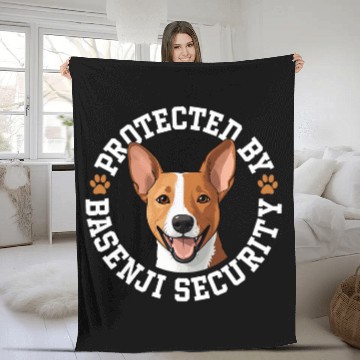 Discover Protected by Basenji Security 1 Fleece Blankets