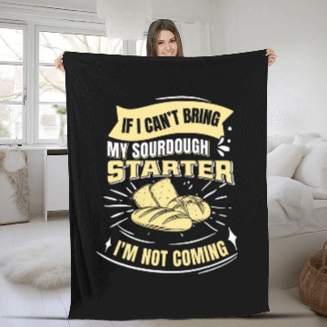 Discover Sourdough Bread Baking Fleece Blankets