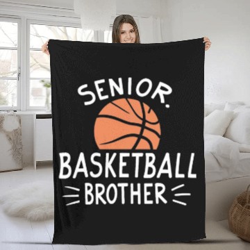 Discover Senior 2024 Basketball Brother Baseball Tees Fleece Blankets