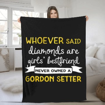 Discover Inspirational Statement Gordon Setter Dog Fleece Blankets