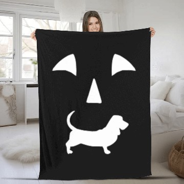 Discover pumpkin Basset Hound Dog halloween Baseball Tees Fleece Blankets