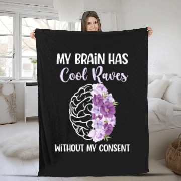 Discover My Brain Epilepsy Awareness Epilepsy Warrior Baseball Tees Fleece Blankets