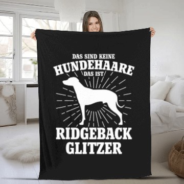 Discover Rhodesian Ridgeback Ridgie Funny Sayings Fleece Blankets