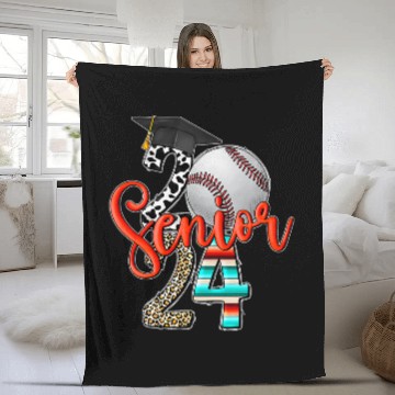 Discover Senior 2024 Baseball Fleece Blankets