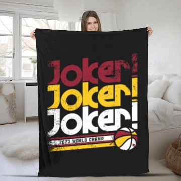 Discover Joker Champ Denver Basketball Baseball Tees Fleece Blankets