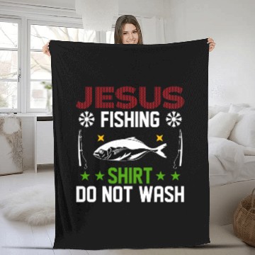 Discover Jesus wishing Fleece Blankets