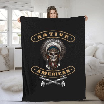 Discover Native American gangsters Fleece Blankets