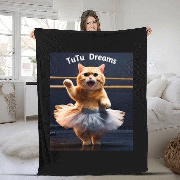 Discover TuTu Dreams Dancing Ballet Kitty Cat Baseball Tees Fleece Blankets