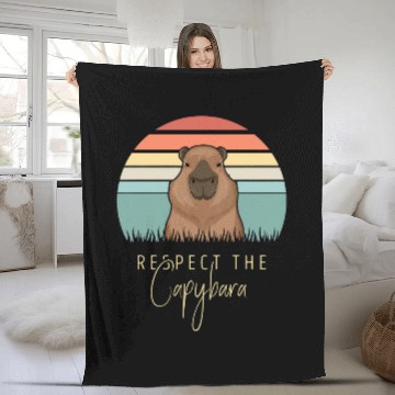 Discover Respect The capybaras Halloween Costume Fleece Blankets
