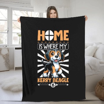 Discover homes is with my Kerry Beagle Baseball Tees Fleece Blankets