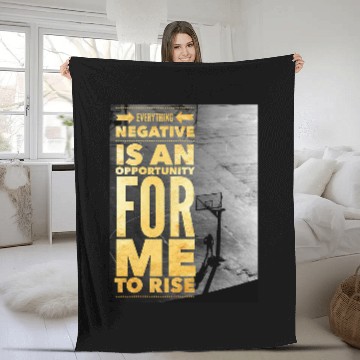Discover Inspirational Basketball Quote Zip Fleece Blankets