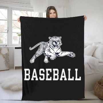 Discover Jackson State Tigers Baseball Icon Officially Licensed Fleece Blankets