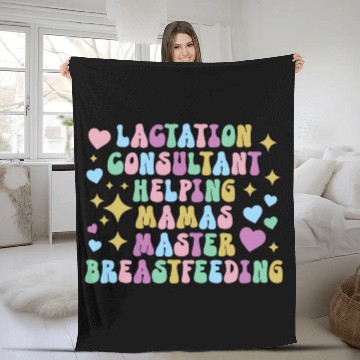 Discover Lactation Consultant Helping Mamas Master Breastfeeding Baseball Tees Fleece Blankets