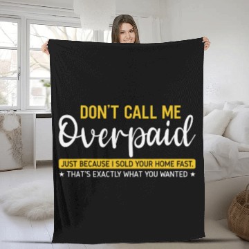 Discover Realtor Closing Art Funny Real Estate Agent Baseball Tees Fleece Blankets