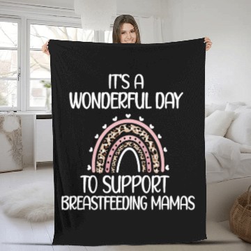 Discover Support Breastfeeding Mamas Lactation Consultant Fleece Blankets