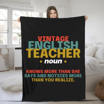 Discover School Teacher Education Student English Professor Baseball Tees Fleece Blankets