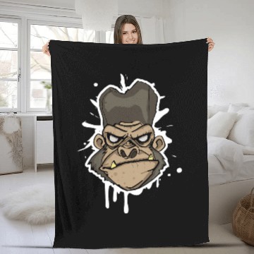 Discover Monkey Face Climbing Bouldering Baseball Tees Fleece Blankets