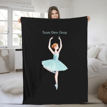 Discover Team Dew Drop Nutcracker Ballet Ballerina Christmas Graphic Fleece Blankets