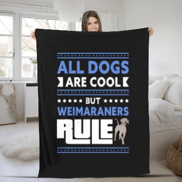 Discover Weimaraners Dog Owner Weimaraner 8 Zip Fleece Blankets