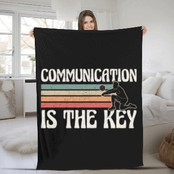 Discover Volleyball Communication Is Key Fleece Blankets