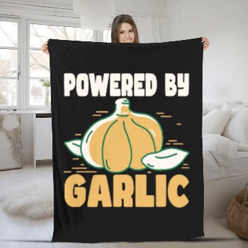Discover Powered by Garlic 2Garlic Lover Fleece Blankets