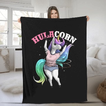 Discover Unicorns Hula Hoop Dancer Hulacorn Dancing Gymnastics Pun Baseball Tees Fleece Blankets