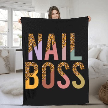 Discover Nail Boss Leopard Print 1 Baseball Tees Fleece Blankets