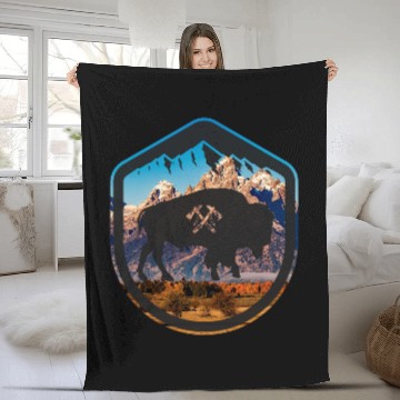 Discover Native Buffalo American 80s Vintage Fleece Blankets