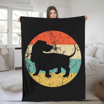 Discover Retro Basset Hound Dog Breed Icon Baseball Tees Fleece Blankets
