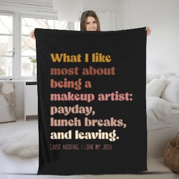 Discover Moody makeup artist Boho vintages funny Fleece Blankets