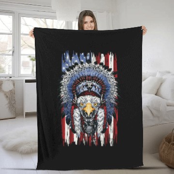 Discover USA Flag American Indian Natives Indigenous Eagle Baseball Tees Fleece Blankets