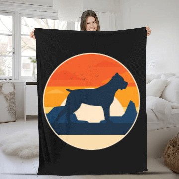 Discover Italian Mastiff Cane Corso Retro 35 Fleece Blankets